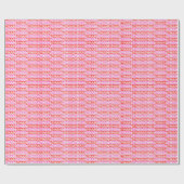 Merry Merry Modern Groovy Print Wrapping Paper Cadeaupapier (Vlak)