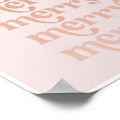 Merry Merry Pink Fade  Retro Font Poster (Hoek)