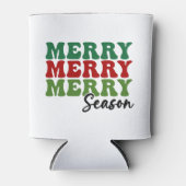 Merry Merry Season - Retro Holiday Art Blikjeskoeler (Voorkant)