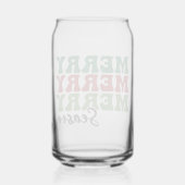 Merry Merry Season - Retro Holiday Art Blikvorm Glas (Achterkant)