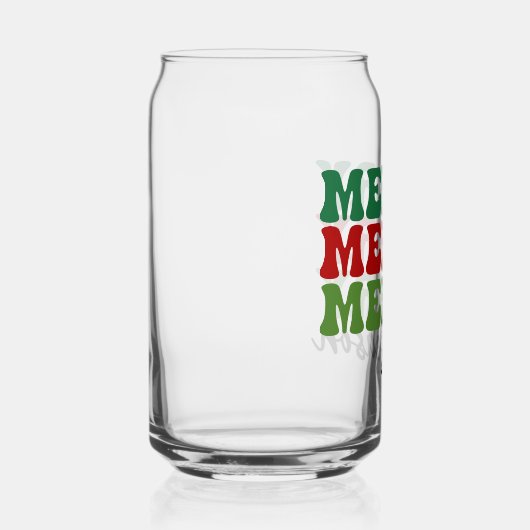 Merry Merry Season - Retro Holiday Art Blikvorm Glas (Rechts)