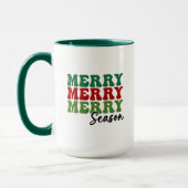 Merry Merry Season - Retro Holiday Art Mok (Links)