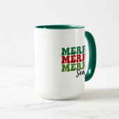 Merry Merry Season - Retro Holiday Art Mok (Voorkant rechts)