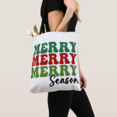 Merry Merry Season - Retro Holiday Art Tote Bag (Dichtbij)