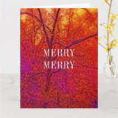 MERRY MERRY SNEEUWLANDSCHAP KAART (Gele Bloem)