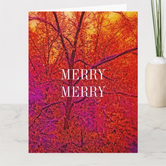 MERRY MERRY SNEEUWLANDSCHAP KAART (Voorkant)