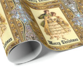 Merry Merry Victoriaans kerst Cadeaupapier (Rol Hoek)