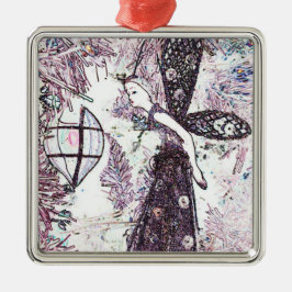 Merry, Merry, Vrolijk Kerstfeest Metalen Ornament