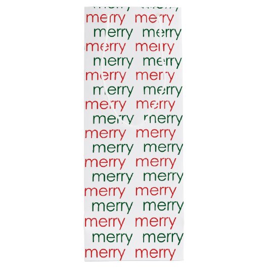 Merry Merry Wijn Cadeautas (Achterkant)