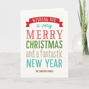 Merry Message Holiday Greep Card Feestdagen Kaart