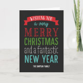 Merry Message Holiday Greep Card Feestdagen Kaart (Voorkant)