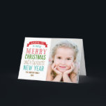 Merry Message Holiday Photo Cards - White Feestdagen Kaart<br><div class="desc">Ontwerp © Berry Sweet. Bezoek onze design showroom op WWW.BERRYBERRYSWEET.COM</div>