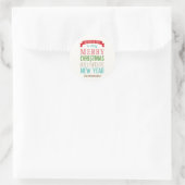 Merry Message Vakantie Sticker of Envelope Seal (Tas)