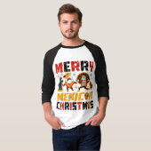 Merry Mexican Kerstmis New Mexico Santa pyjama T-shirt (Voorkant volledig)