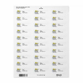 Merry Mice Mic en Mac-Adresetiketten Etiket (Full Sheet)