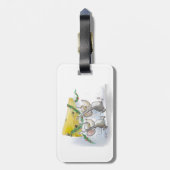 Merry Mice Mic en Mac Bagagelabel (Achterkant verticaal)