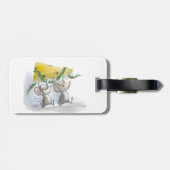 Merry Mice Mic en Mac Bagagelabel (Achterkant horizontaal)