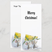 Merry Mice Mic en Mac Holiday Bladwijzer (Voorkant / Achterkant)