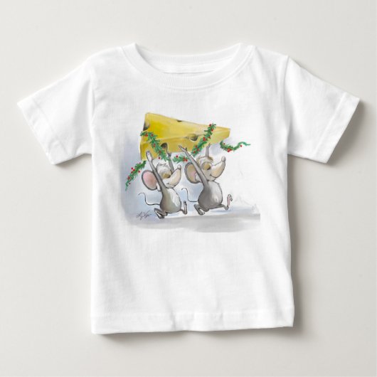 Merry Mice Mic & Mac Baby T-Shirt (Voorkant)