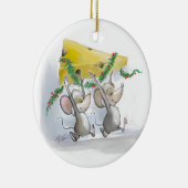 Merry Mice Mic & Mac Circle Ornament (Rechts)