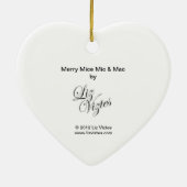 Merry Mice Mic & Mac Heart Ornament (Achterkant)
