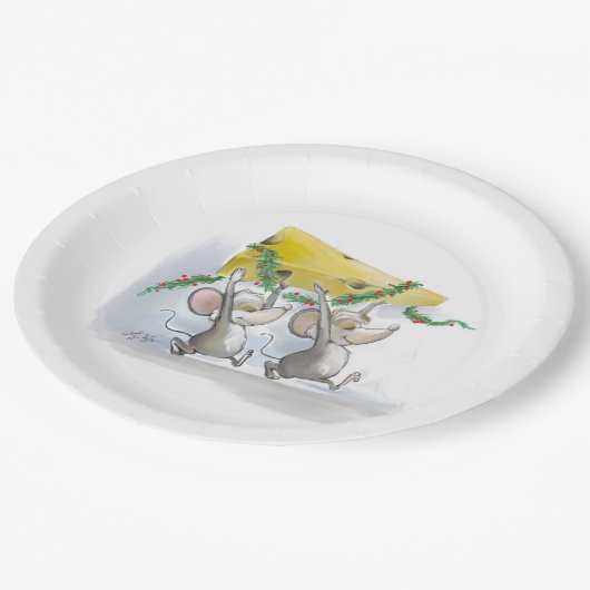 Merry Mice Mic & Mac Holiday Paper Bord (Gekanteld)