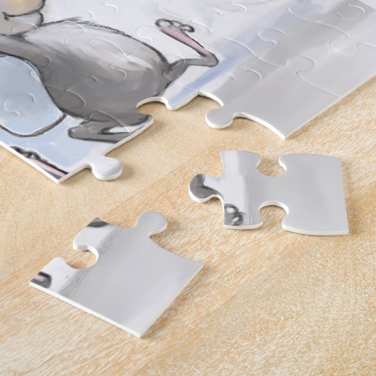 Merry Mice Mic & Mac Holiday Puzzle Legpuzzel (Zijkant)