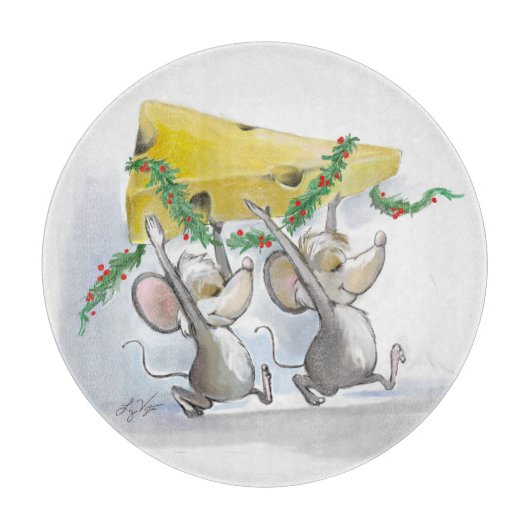 Merry Mice Mic & Mac snijplank (Voorkant)