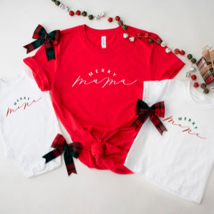 Merry Mini Cute Script Baby kerstpak Romper
