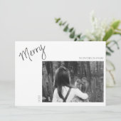 Merry Minimalist - Handgeschreven Kerstkaart (Staand voorkant)