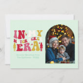 Merry Mint In My Nutcracker Era Christmas Photo Feestdagenkaart (Voorkant)