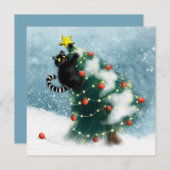 Merry Mischief – Curious Cat  Kaart (Voorkant / Achterkant)