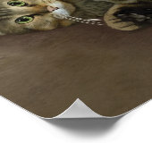 Merry Mischief - Kerst Kat Poster (Hoek)