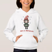 Merry & Mischievous Elf Kids Hoodie (Voorkant)