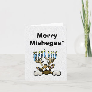 Merry Mishegas Chrismukkah Card Kaart
