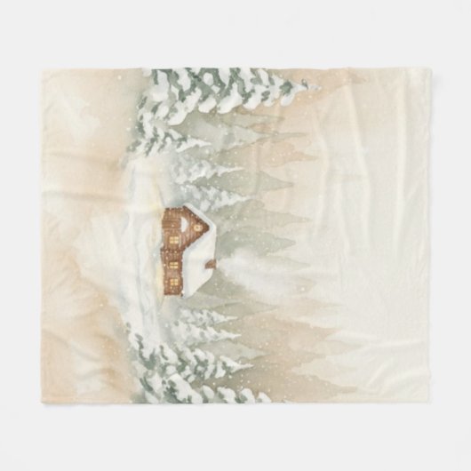 Merry Mist Cozy Fleece Blanket – 50"x60" (Voorkant (Horizontaal))