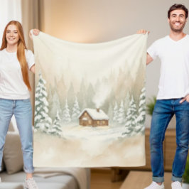 Merry Mist Cozy Fleece Blanket – 50"x60" Deken