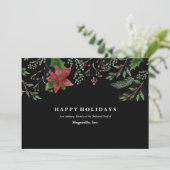 Merry Mistletoe Business Holiday Card Kaart (Staand voorkant)