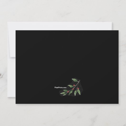 Merry Mistletoe Business Holiday Card Kaart (Achterkant)