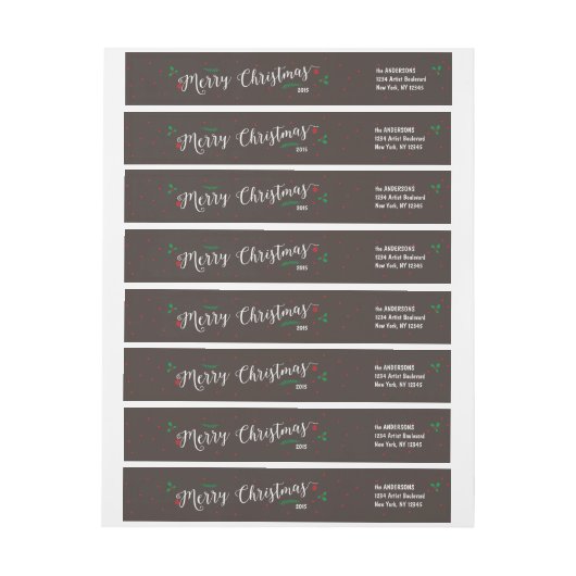 Merry Mistletoe Kerstmis in Bark (Vel)