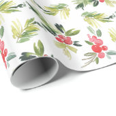 Merry Mistletoe | Kerstpatroon Cadeaupapier (Rol Hoek)