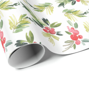 Merry Mistletoe Kerstpatroon Cadeaupapier