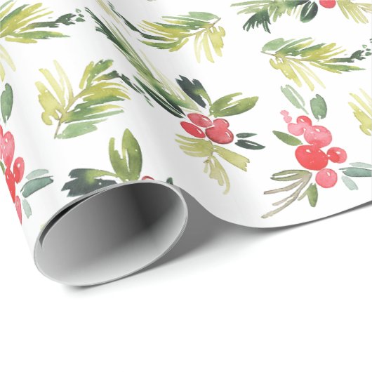 Merry Mistletoe | Kerstpatroon Cadeaupapier (Rol Hoek)