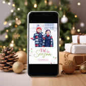 Merry Mistletoe Schattige Christmas One Foto Feestdagenkaart