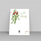 Merry Mistletoe Schattige Christmas One Foto Feestdagenkaart