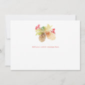 Merry Mistletoe | Watercolor Notitiekaartje (Achterkant)