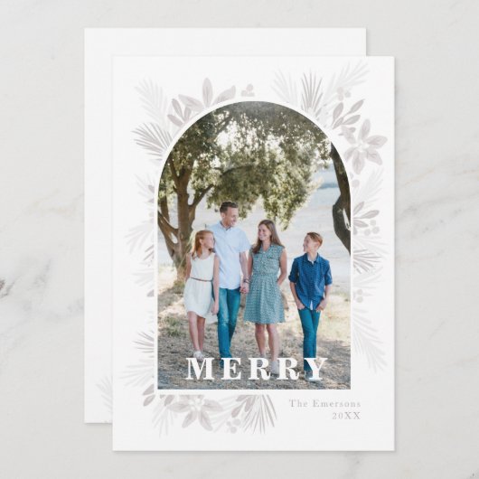 Merry Modern kerstklep (Voorkant / Achterkant)