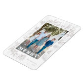 Merry Moderne Kerstmis Flexible Photo Magnet Magneet (Linkerzijde)