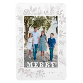 Merry Moderne Kerstmis Flexible Photo Magnet Magneet
