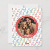 MERRY Moderne Kleurrijke Foto Kerstmis Feestdagenkaart (Achterkant)